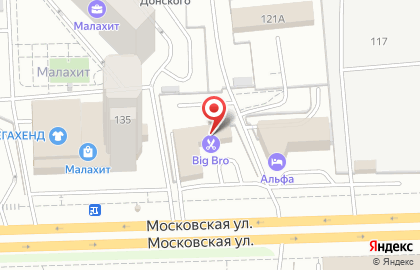 Мужская парикмахерская Big Bro на Московской улице на карте