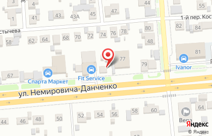 F!T SERVICE на улице Немировича-Данченко на карте