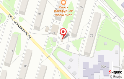 Кондитерская лавка на улице Солидарности на карте