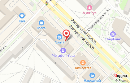 Торгово-развлекательный центр Мега на улице 13-й микрорайон на карте