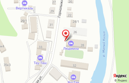 Гостиничный комплекс Людмила на карте