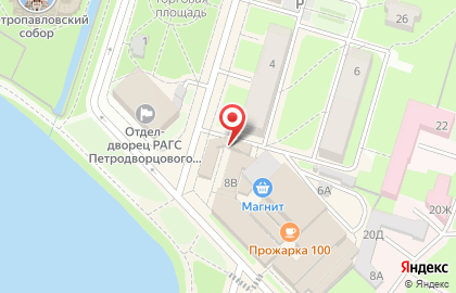 Кафе Шашлычный дворик в Петродворцовом районе на карте
