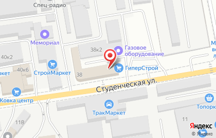Магазин автозапчастей для КАМАЗ на Студенческой улице на карте