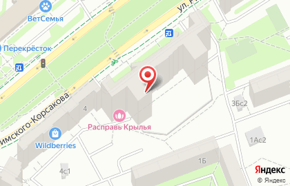 Территориальный центр социального обслуживания Бабушкинский на улице Римского-Корсакова на карте