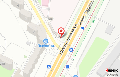 Магазин Фабрика Качества на Ново-Садовой улице на карте