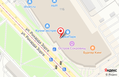 Магазин детских товаров Детский мир на улице Рихарда Зорге на карте