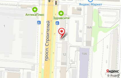 Магазин продовольственных магазинов Сокурские Хлеба на проспекте Строителей, 14 на карте