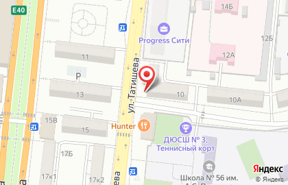 Магазин разливного пива Бавария на улице Татищева на карте