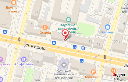 Торгово-монтажная компания ЕвроОкна на улице Кирова на карте