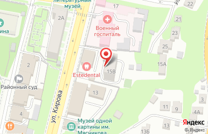 Клиника врачебной косметологии Космомед в Ленинском районе на карте
