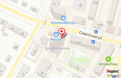 Супермаркет Магнит на Советской улице на карте