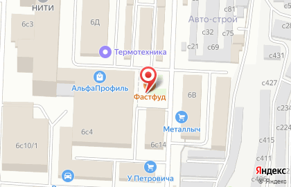 Киоск фастфудной продукции Тандыр маркет №1 в проезде Яблочкова на карте