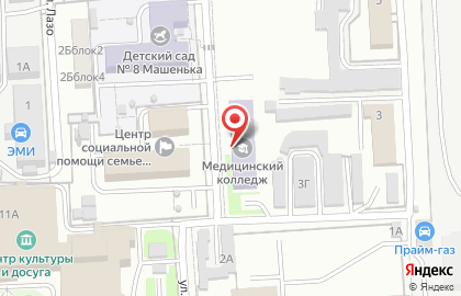 Пензенский областной медицинский колледж в Октябрьском районе на карте