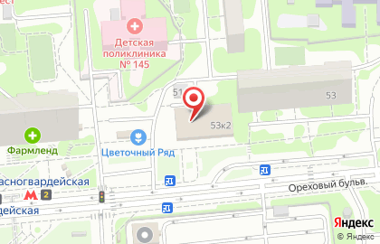 Банкомат СберБанк на Ореховом бульваре, 53 к 2 на карте
