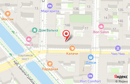 Магазин зоотоваров на Средней Подьяческой улице на карте