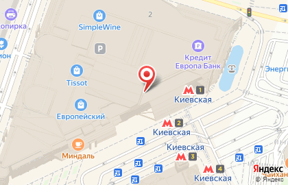 Магазин косметики и парфюмерии My beauty на площади Киевского Вокзала на карте
