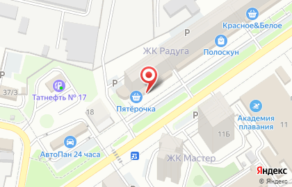 Супермаркет Пятерочка в микрорайоне Будённого на карте