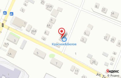 Супермаркет Красное & Белое на Пролетарской улице на карте