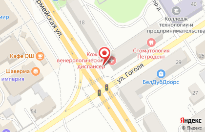 Республиканский кожно-венерологический диспансер в Петрозаводске на карте