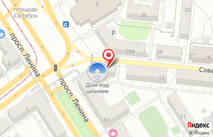 Ювелирная компания Золотой Телец в Октябрьском районе на карте
