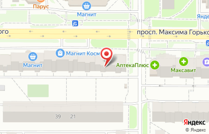 Строительная компания Окна Люкс на проспекте Максима Горького на карте