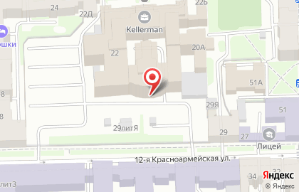 Служба заказа легкового транспорта ТаксовичкоФ на 10-ой Красноармейской улице на карте