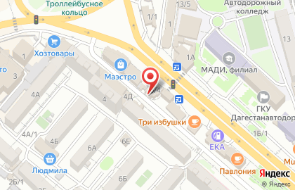 Гастроном в Махачкале на карте