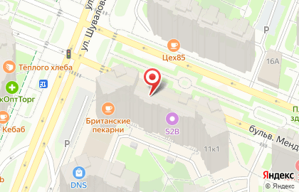 Сеть булочных Булочные Ф. Вольчека в Санкт-Петербурге на карте
