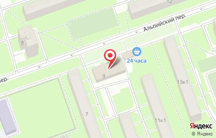 Северо-западный Банк Сбербанка России в Альпийском переулке на карте