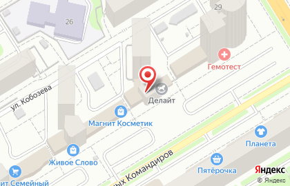 Магазин фиксированной цены Fix Price на улице Красных Командиров на карте