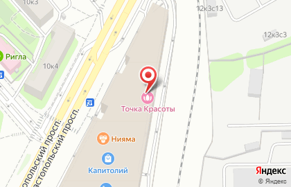 Аптека HealthPoint на метро Крымская на карте