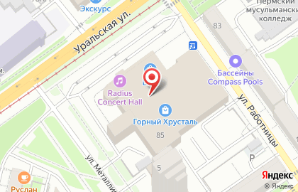 Магазин профессиональной косметики БиGooDи в Мотовилихинском районе на карте