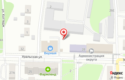 Лариса на Уральской на карте