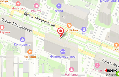 Сервисный центр НЕВА-ЭКСПРЕСС РЕМОНТ на бульваре Менделеева на карте