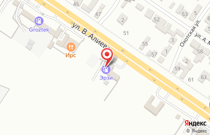 Эрзи в Грозном на карте