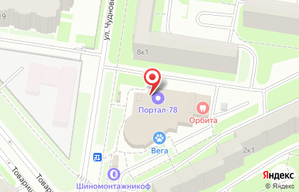 Магазин зоотоваров на проспекте Большевиков на карте