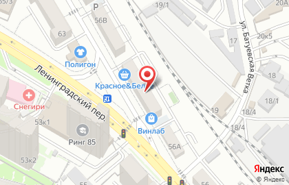 Магазин Рассвет в Железнодорожном районе на карте