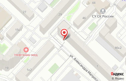 Отделение службы доставки Boxberry на улице Александра Матросова на карте