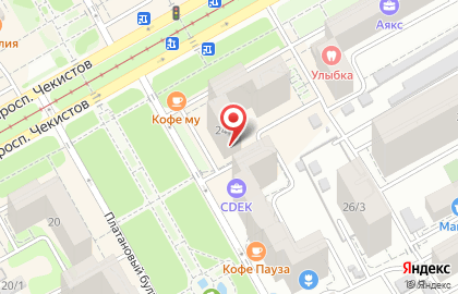 Ресторан доставки СушиWok на проспекте Чекистов на карте