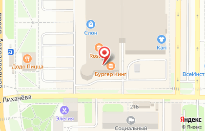 Ресторан быстрого питания Бургер Кинг на проспекте Автозаводцев на карте