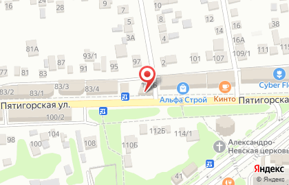 Магазин мебели Авангард на Пятигорской улице на карте