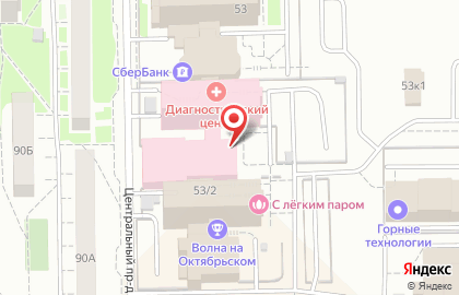 Юниспорт на Октябрьском проспекте на карте
