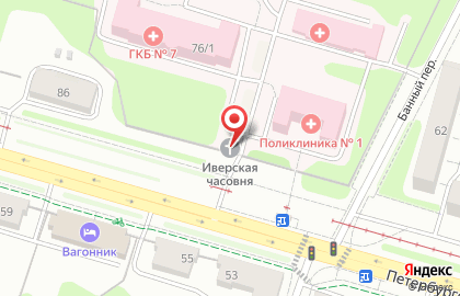 Патологоанатомическое отделение Городская клиническая больница №7 на Петербургском шоссе на карте