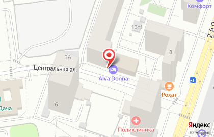 Гостиница Alva Donna на карте