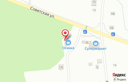 Осинка на карте