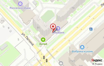 Пекарня Хлебница на улице Ленинградской на карте