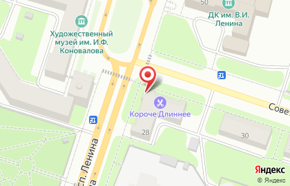 Коммерческий банк Клюква на Советском проспекте на карте