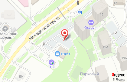 СТО АвтоЗона на Молодёжном проспекте на карте