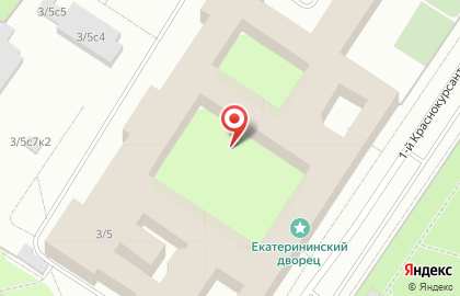 Общевойсковая академия Вооруженных сил РФ в 1-м Краснокурсантском проезде на карте