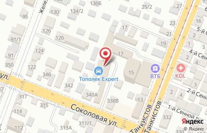 Автосервис Тополек Expert на Соколовой улице на карте